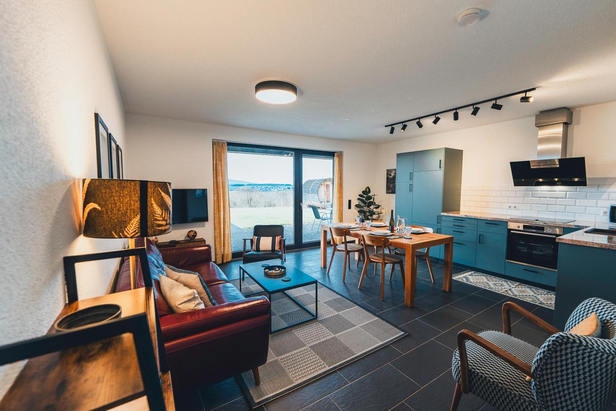 Hunsrueck Valley View Apartment With Cedar Sauna Bruschied Eksteriør bilde